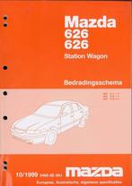 1999 Mazda 626/626 Stationwagon bedradingsschema handboek, Auto diversen, Handleidingen en Instructieboekjes, Verzenden