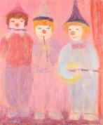 Lyne Seybel (1919-2009) - Trois petits clowns