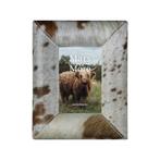 fotolijst koe bol bruin/wit 15x10cm, Huis en Inrichting, Woonaccessoires | Overige, Verzenden, Nieuw