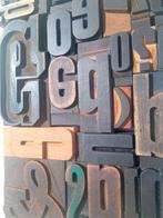 Drukblokken - XL oude typografische letterblokjes - Italië -