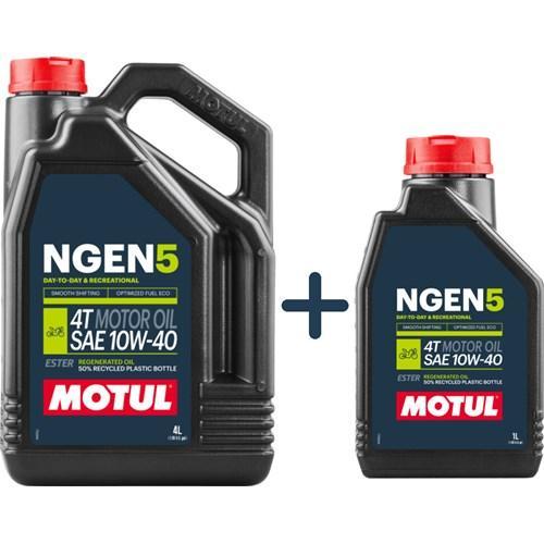 Motul Aanbieding: Motul Ngen 5 10W40 4T 5L = 4L + 1L, Computers en Software, Laptop-opladers, Verzenden