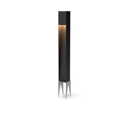 Tuinverlichting | Geroba | Staal - 100x100x600mm, Tuin en Terras, Buitenverlichting, Netvoeding, 50 tot 250 watt, Nieuw, Staal