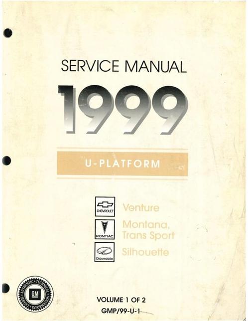 1999 CHEVROLET VENTURE | PONTIAC MONTANA | TRANS SPORT |, Auto diversen, Handleidingen en Instructieboekjes
