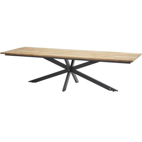 Goa Minerva dining tuintafel 280x95xH75 cm teak aluminium, Tuin en Terras, Tuintafels, Nieuw, Ophalen of Verzenden