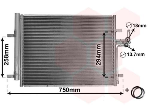 LUCHTCONDENSATOR VOOR FORD MONDEO BA7 2007-2010 1457675, Auto-onderdelen, Airco en Verwarming, Nieuw, Ophalen of Verzenden