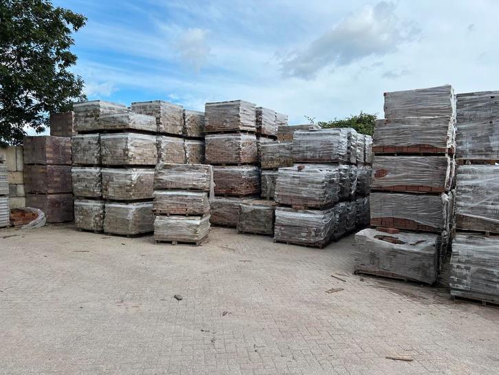 Black Friday ! Goedkope Bestrating va.€ 5,95 - m2., Tuin en Terras, Tegels en Klinkers, 10 m² of meer, Gebruikt, Overige materialen