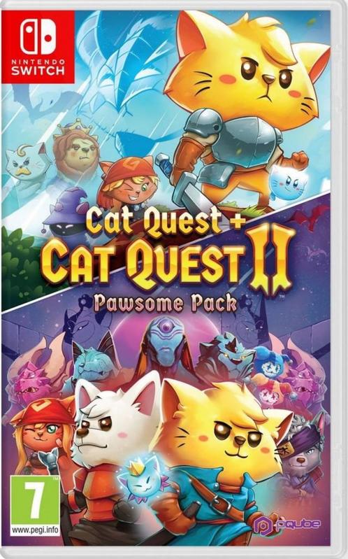 Cat Quest + Cat Quest II Pawsome Pack (Nintendo Switch), Spelcomputers en Games, Games | Nintendo Switch, Gebruikt, Vanaf 3 jaar
