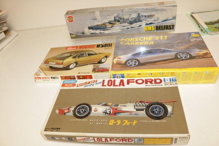 Schuco, Bandai, A Italeri, Airfix -- - Modelauto (4) - Lot, Hobby en Vrije tijd, Modelauto's | 1:5 tot 1:12