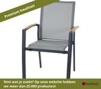 4 stuks Siena Garden Velia Stapelstoel mat antraciet, Ophalen of Verzenden, Nieuw, Overige materialen