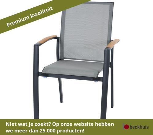 4 stuks Siena Garden Velia Stapelstoel mat antraciet, Huis en Inrichting, Stoelen, Nieuw, Overige materialen, Ophalen of Verzenden