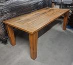 Occasion - Tafel 200x100 cm wagondelen, Ophalen of Verzenden