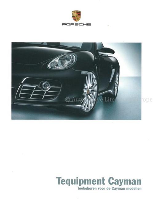 2008 PORSCHE CAYMAN TEQUIPMENT BROCHURE NEDERLANDS, Boeken, Auto's | Folders en Tijdschriften, Porsche
