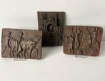 Plaquettes - Oberkantenmass - Plaque (3) - Brons, Antiek en Kunst