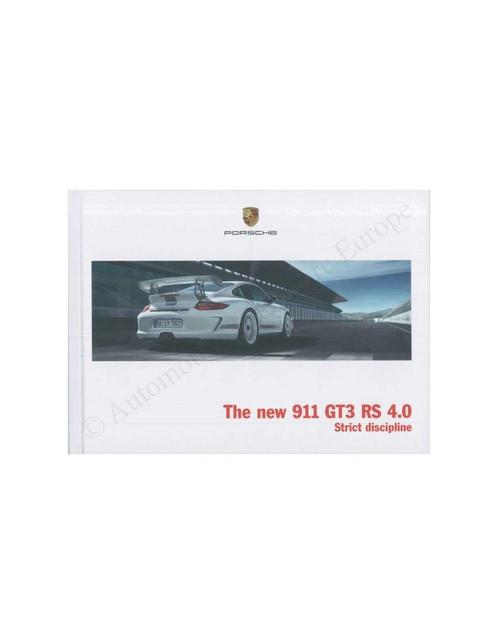 2011 PORSCHE 911 GT3 RS 4.0 HARDCOVER BROCHURE ENGELS, Boeken, Auto's | Folders en Tijdschriften, Porsche
