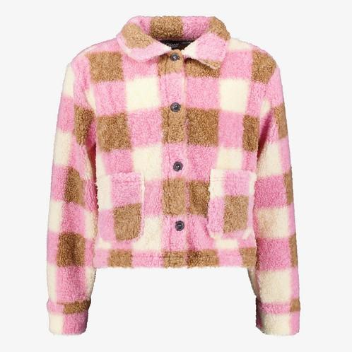 TwoDay geruite meisjes teddy shacket maat 134/140, Kleding | Dames, Truien en Vesten, Nieuw, Verzenden