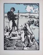 Auguste Lepère (1849-1918) - Loups de mer, Antiek en Kunst