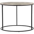 Bijzettafel - Livion Pado - 60cm - Rond - Zwart - Zilver -, Huis en Inrichting, Tafels | Eettafels, Ophalen of Verzenden, Nieuw