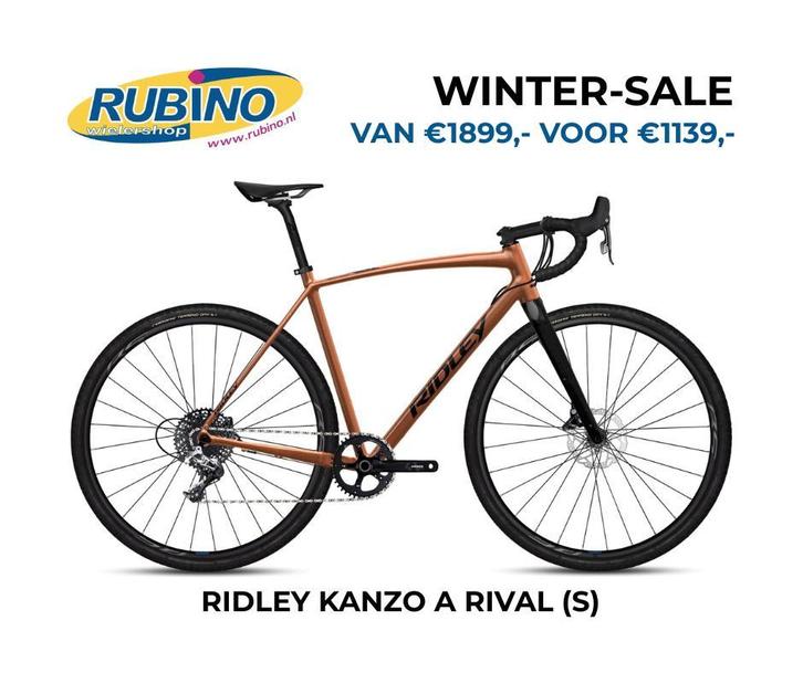 RIDLEY KANZO A SRAM RIVAL 1x11sp GRAVELBIKE - €760,- KORTING, Fietsen en Brommers, Fietsen | Racefietsen, Heren, 49 tot 53 cm