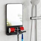 Nevelvrije Douche Spiegel met Zuignap en Scheermeshouder, Verzenden, Nieuw