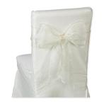 Organza breed creme stoelversiering 20 cm. *275cm., Ophalen of Verzenden, Nieuw