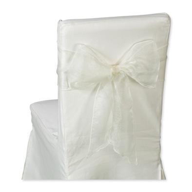 Organza breed creme stoelversiering 20 cm. *275cm., Hobby en Vrije tijd, Knutselen, Nieuw, Ophalen of Verzenden