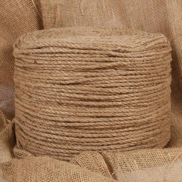 vidaXL Touw 50 m lang 8 mm dik jute, Doe-het-zelf en Verbouw, IJzerwaren en Bevestigingsmiddelen, Nieuw, Verzenden