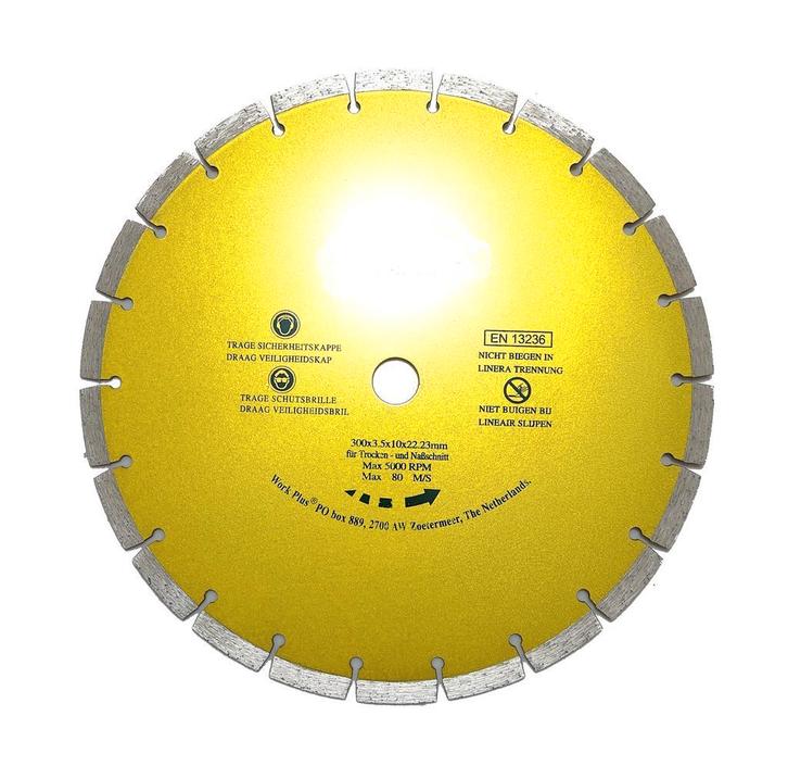 Diamantschijf 300mm universele segment slijpschijf getand D, Doe-het-zelf en Verbouw, Gereedschap | Zaagmachines, Nieuw, Verzenden