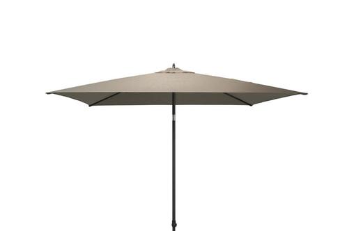 4 -Seasons Azzurro stokparasol 250 x 250 cm - Taupe, Tuin en Terras, Parasols, Stokparasol, Nieuw, Kantelbaar, Verzenden