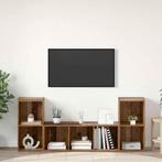 vidaXL TV-kast 3 pcs Bruin 107 x 35 x 37 cm Bewerkt hout, Huis en Inrichting, Kasten | Televisiemeubels, Minder dan 50 cm, Verzenden