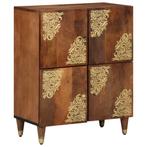 vidaXL Dressoir Honingbruin Massief acaciahout 60 x 33 x 75, Huis en Inrichting, Woonaccessoires | Cd- en Dvd-rekken, Verzenden