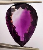 Zonder Minimumprijs Amethist - 27.39 ct - Antwerp Laboratory, Sieraden, Tassen en Uiterlijk, Edelstenen, Nieuw