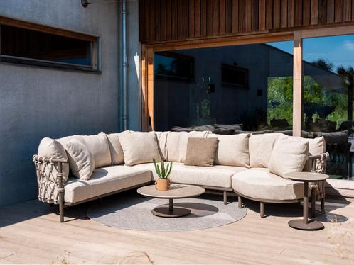 4 Seasons Ezra modulaire hoekbank - Latte/Terre | KORTING, Tuin en Terras, Tuinsets en Loungesets, Nieuw, Overige materialen, Verzenden