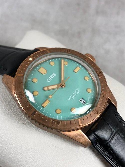 Oris - Divers Sixty-Five Cotton Candy Bronze Automatic -, Sieraden, Tassen en Uiterlijk, Horloges | Heren