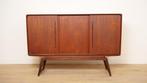 Vintage highboard | Wandkast | Teak | Clausen &amp; Son, Huis en Inrichting, Kasten | Dressoirs, Ophalen of Verzenden, Nieuw