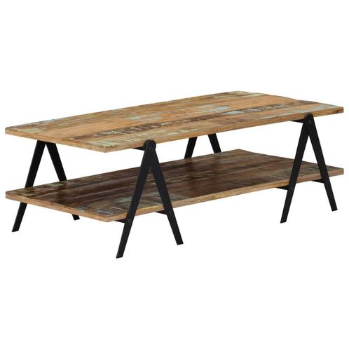 vidaXL Salontafel 115x60x40 cm massief gerecycled hout, Huis en Inrichting, Tafels | Salontafels, 100 tot 150 cm, Nieuw, Overige houtsoorten