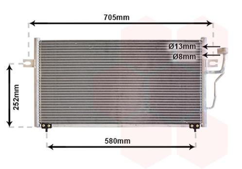 LUCHTCONDENSATOR VOOR VOLVO S40/V40 1995-2000 30818183, Auto-onderdelen, Airco en Verwarming, Nieuw, Ophalen of Verzenden