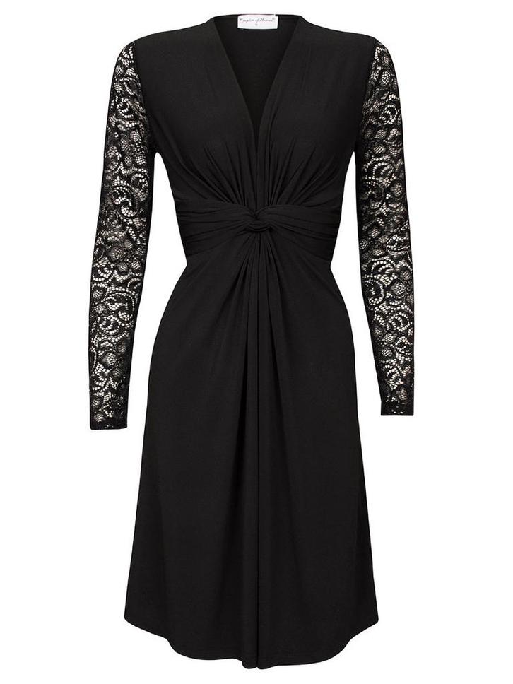 Jurk Elegant Kant Zwart M (38), Kleding | Dames, Jurken, Verzenden