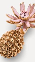 Oscar De La Renta - Verguld - Oorbellen - Ananas, Antiek en Kunst