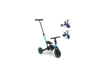 Veiling - Billy 4-in-1 Kinderfiets met Duwstang Gio Blauw beschikbaar voor biedingen