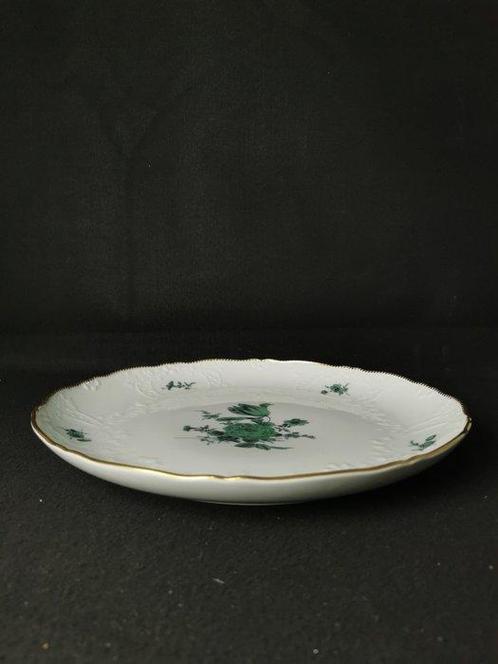 Meissen - motivo floreale patinato - piatto rotando - D.30cm, Antiek en Kunst, Antiek | Meubels | Tafels