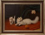 Beno Boleradszky (1885-1957) Attrib.to - Playful Kittens on