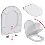 Vierkante Toiletbril Soft-Close - Retourdeal - Modern Bad..., Ophalen of Verzenden, Nieuw, Rvs, Toilet