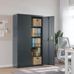 vidaXL Archiefkast 105x40x180 cm staal antracietkleurig, Huis en Inrichting, Kasten | Roldeurkasten en Archiefkasten, Verzenden