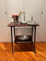 Bijzettafel - Hout, Metaal - Mid-Century Modern, Antiek en Kunst