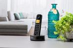 2dekans | Philips Draadloze telefoon - D1651B/01 - DECT -, Telecommunicatie, Ophalen of Verzenden, Zo goed als nieuw