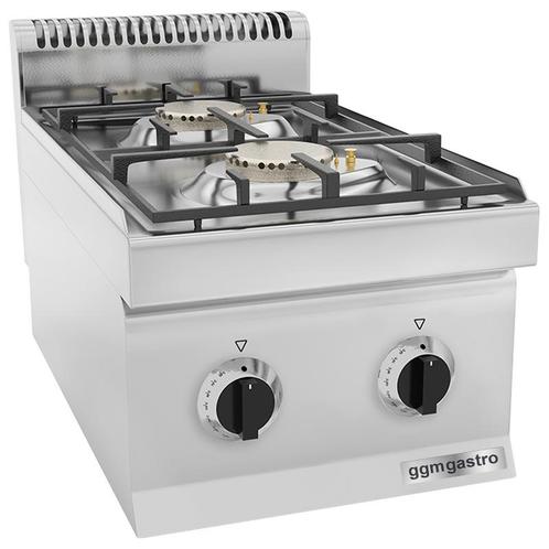 GGM Gastro | Gasfornuis - 7 kW - 2-pits | GHK46-E | GHK46-E, Witgoed en Apparatuur, Fornuizen, Inbouw, Verzenden