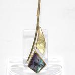 Hanger - 18 karaat Geel goud - 4.18ct. tw. Opaal - Diamant -, Sieraden, Tassen en Uiterlijk