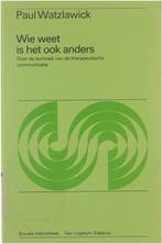 Wie weet is het ook anders / Sociale bibliotheek, Boeken, Verzenden, Gelezen, P. Watzlawick