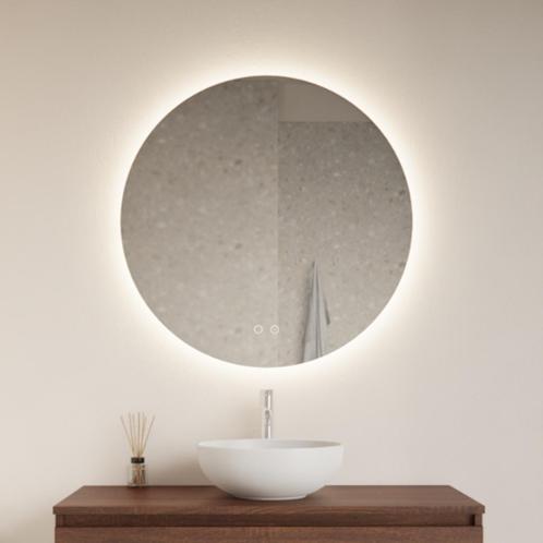 Spiegel Gliss Design Oko Rond LED Verlichting 100cm Incl., Doe-het-zelf en Verbouw, Sanitair, Bad, Nieuw, Ophalen of Verzenden