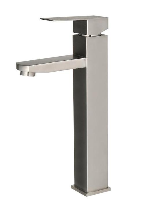 SALE - Virum hoog - RVS - Wastafelkraan - Geborsteld RVS, Doe-het-zelf en Verbouw, Sanitair, Nieuw, Ophalen of Verzenden